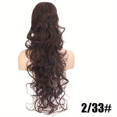 60 96 Cm Spiral Curly Ponytail Extension Wavy Drawstring Synthetic Fiber Hair