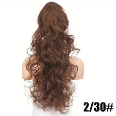60 96 Cm Spiral Curly Ponytail Extension Wavy Drawstring Synthetic Fiber Hair