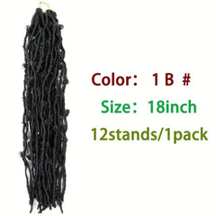 6pack Synthetic Butterfly Locs Crochet Hair Extensions Ombre Brown Blond