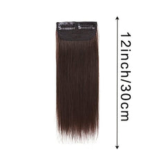 Short Straight Hair Pieces Synthetic Clip In Hair Extensions Natural Look