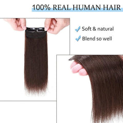 Short Straight Hair Pieces Synthetic Clip In Hair Extensions Natural Look