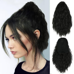 Synthetic Curly Drawstring Ponytail 25 80g Natural Look