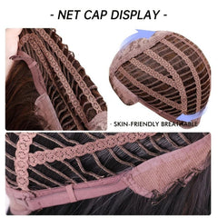 Pixie Cut Wigs Ombre Brown Straight Hair Wigs For Women Synthetic Hair