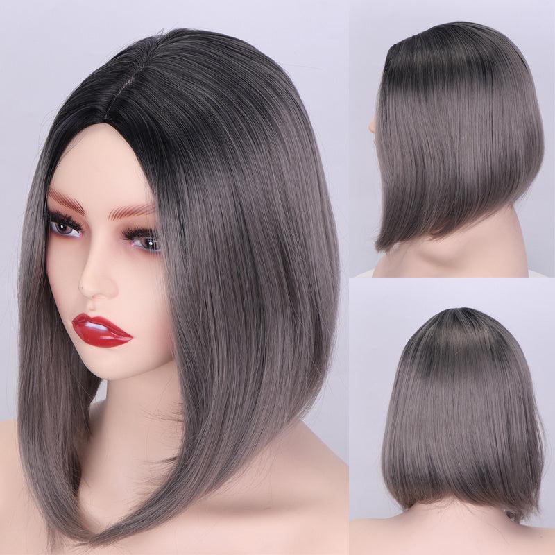Brown to Blonde Ombre Bob Wig for Women