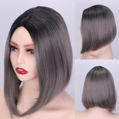 Brown to Blonde Ombre Bob Wig for Women