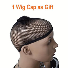 Short Curly Synthetic Cosplay Wig for Halloween Christmas Party
