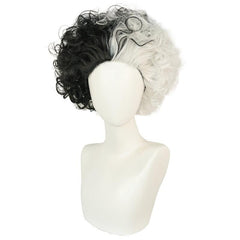 Short Curly Synthetic Cosplay Wig for Halloween Christmas Party