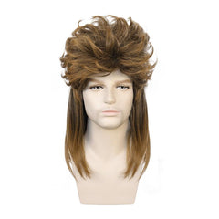Disco Gray Mullet Wig for Halloween & 80s Cosplay