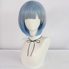 Short Bob Cosplay Wigs with Bangs + Wig Cap