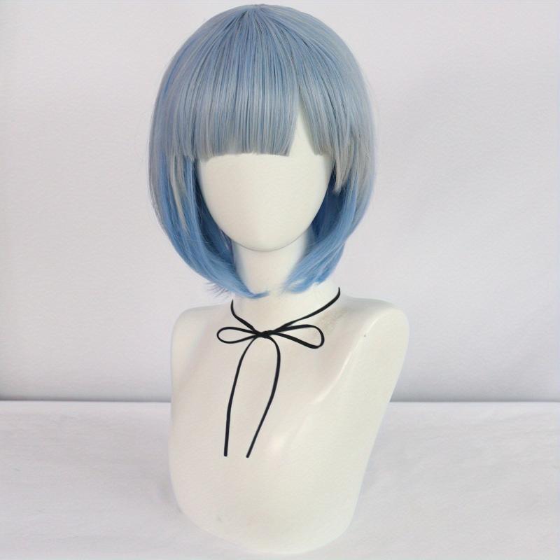 Short Bob Cosplay Wigs with Bangs + Wig Cap