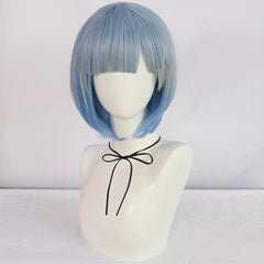 Short Bob Cosplay Wigs with Bangs + Wig Cap