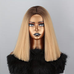 35 56 Cm Sky Straight Hair Bob Synthetic Fiber Wigs for Cosplay Party Halloween