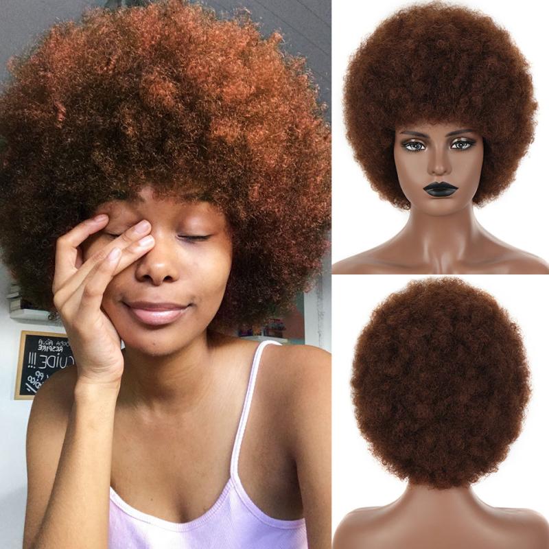 30 48 Cm Afro Kinky Curly Wigs For Women Fluffy Soft Natural Looking Full Wigs
