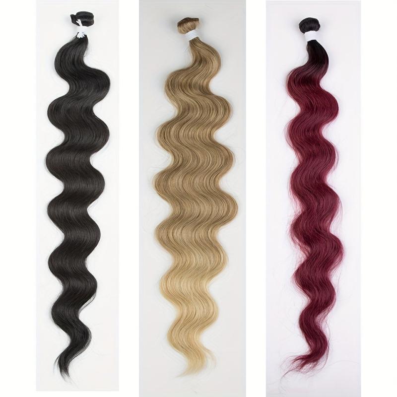 76 2Cm Curly Wavy Hair Extensions Synthetic Fiber For Women Girls
