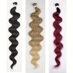 76 2Cm Curly Wavy Hair Extensions Synthetic Fiber For Women Girls