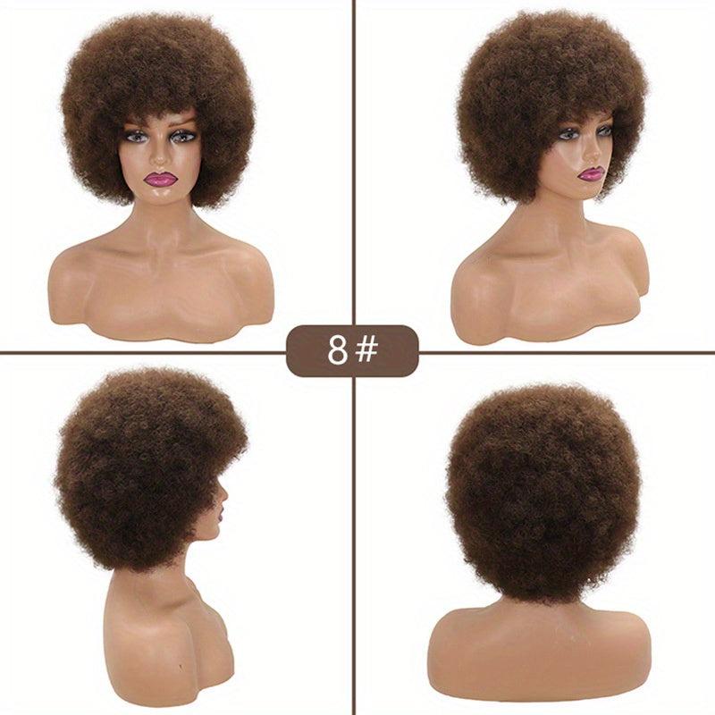 Afro Curly Synthetic Wig For Women Classic Fashionable Daily Party