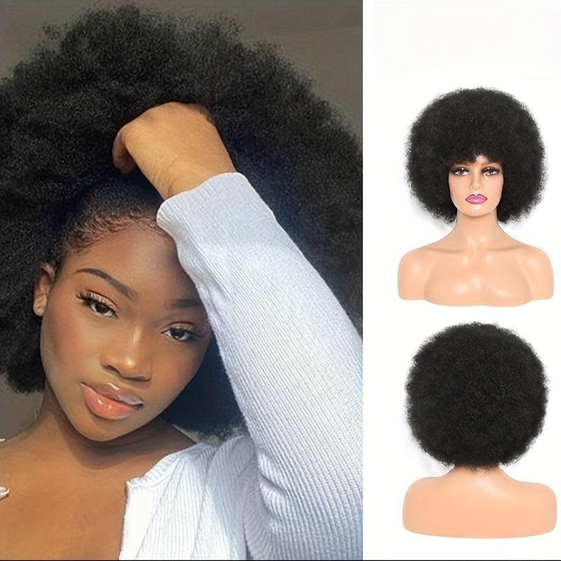 Afro Curly Synthetic Wig For Women Classic Fashionable Daily Party