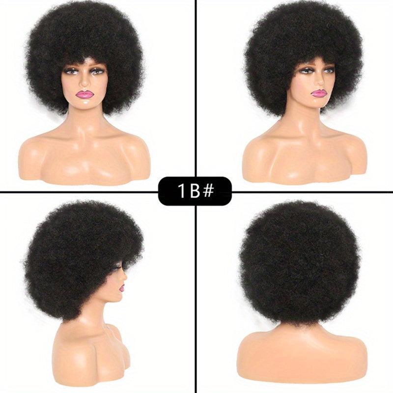 Afro Curly Synthetic Wig For Women Classic Fashionable Daily Party