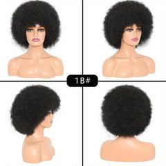 Afro Curly Synthetic Wig For Women Classic Fashionable Daily Party