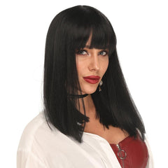Synthetic Hair Wig Bob Wigs With Full Bangs 14inch