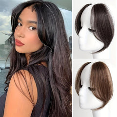 Clip In Hair Bangs One Side Synthetic Hair Extensions For Women