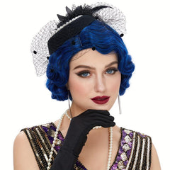 Flapper Curly Synthetic Hair Wig for 1920s Cosplay Halloween Party