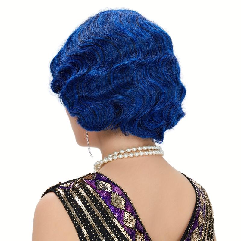 Flapper Curly Synthetic Hair Wig for 1920s Cosplay Halloween Party