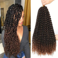 6pack 45 Passion Twist Hair Crochet Curly Locs Braids Extensions