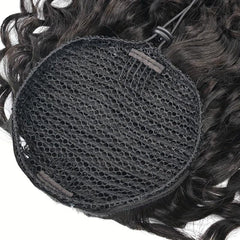 Afro Curly Kinky Human Hair Ponytail Extensions 20 32 71 12 Cm