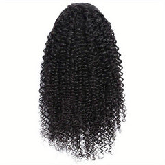 Afro Curly Kinky Human Hair Ponytail Extensions 20 32 71 12 Cm