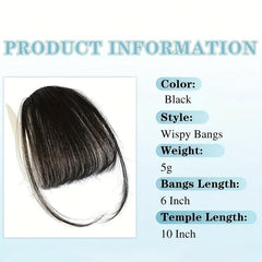 Clip In Bangs With Sideburns Synthetic Hair Extensions for Daily Use