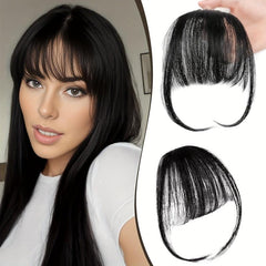 Clip In Bangs With Sideburns Synthetic Hair Extensions for Daily Use