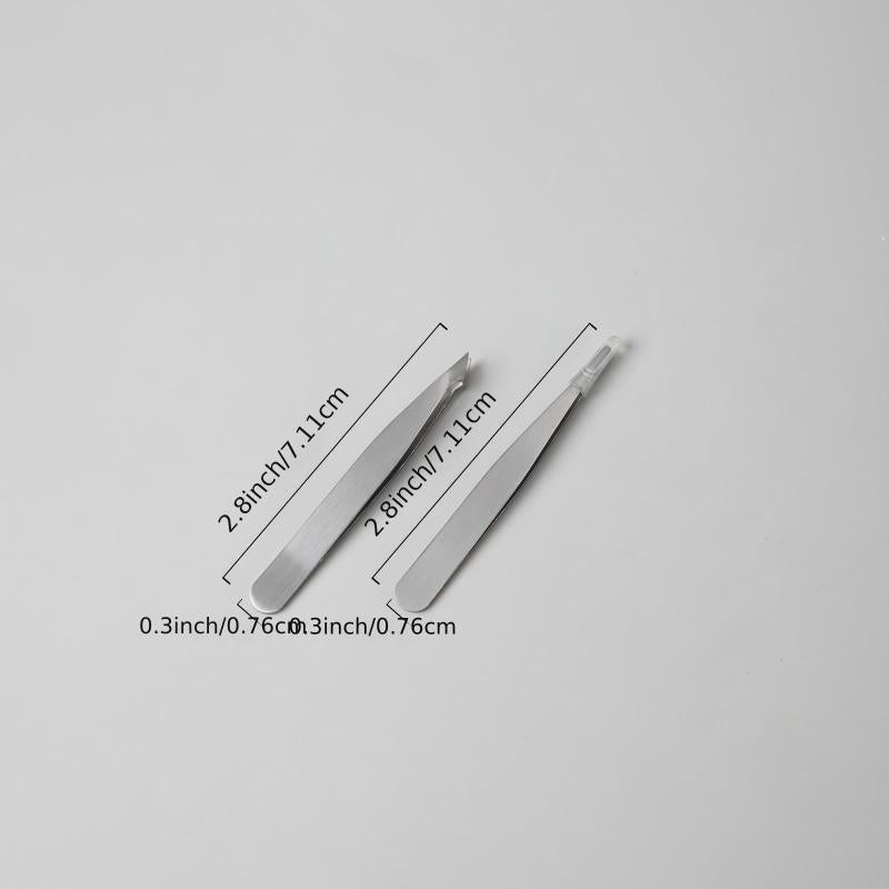 Mini Portable Eyebrow Tweezers Set for Girls and Women