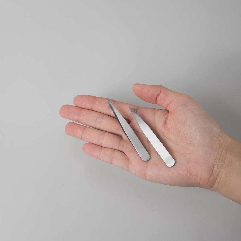 Mini Portable Eyebrow Tweezers Set for Girls and Women