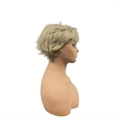 Short Wavy Layered Hair Wig 20 32 Cm Synthetic Fiber Messy Hair Pixie Cut Wigs