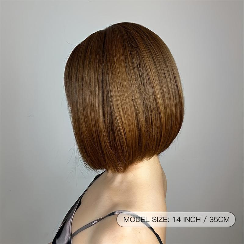 35 56 Cm Straight Hair Wigs Short Bob Cut Wigs Synthetic Fiber Hair Wigs