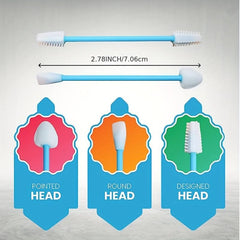 Reusable Silicone Ear Swabs with Bamboo Case