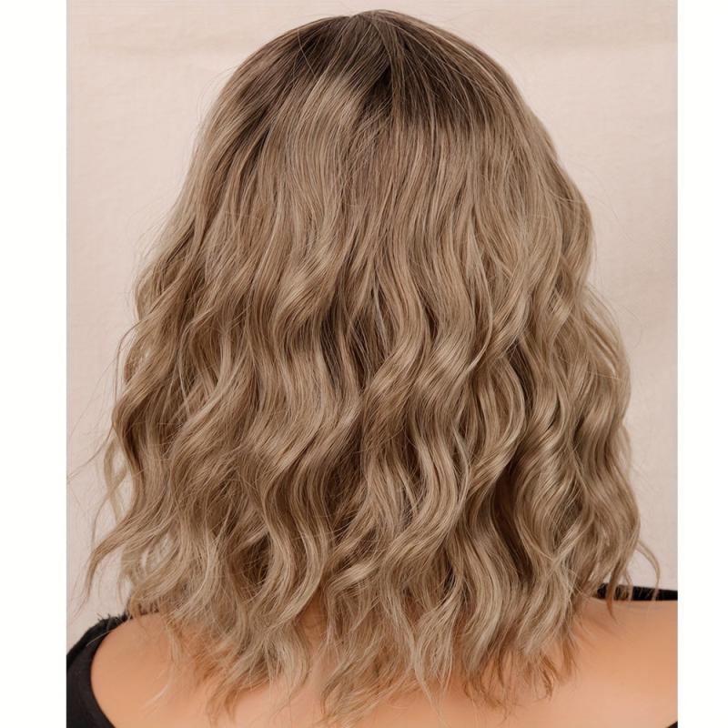 Short Curly Bob Wig for Women Synthetic Hair