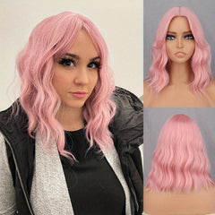 35 56 Cm Short Bob Wavy Curly Hair Wigs Synthetic Rose Net Hair Wigs
