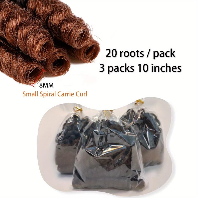 3 Pack 8MM 10 Inch Short Braiding Hair Extension Crochet Hair Synthetic