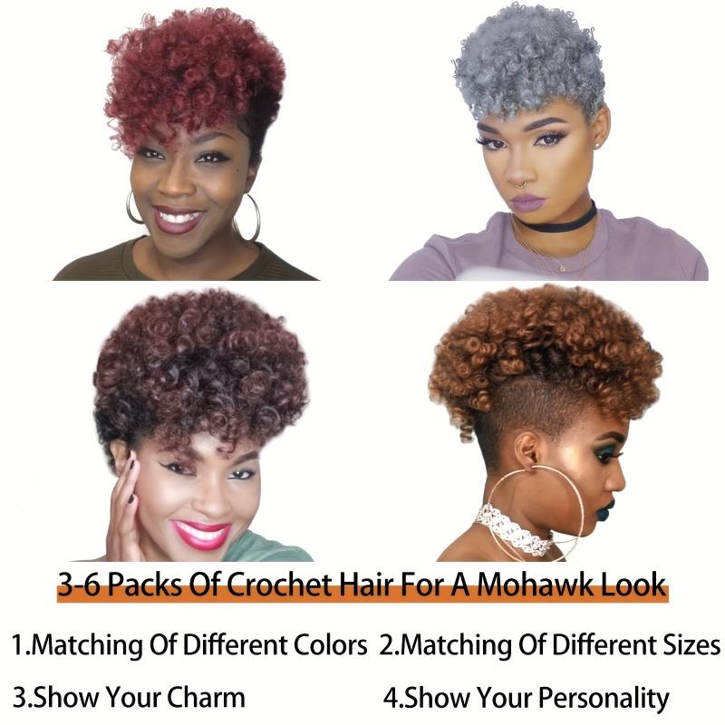 3 Pack 8MM 10 Inch Short Braiding Hair Extension Crochet Hair Synthetic