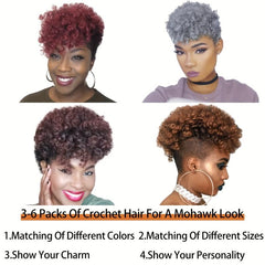 3 Pack 8MM 10 Inch Short Braiding Hair Extension Crochet Hair Synthetic