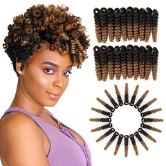3 Pack 8MM 10 Inch Short Braiding Hair Extension Crochet Hair Synthetic