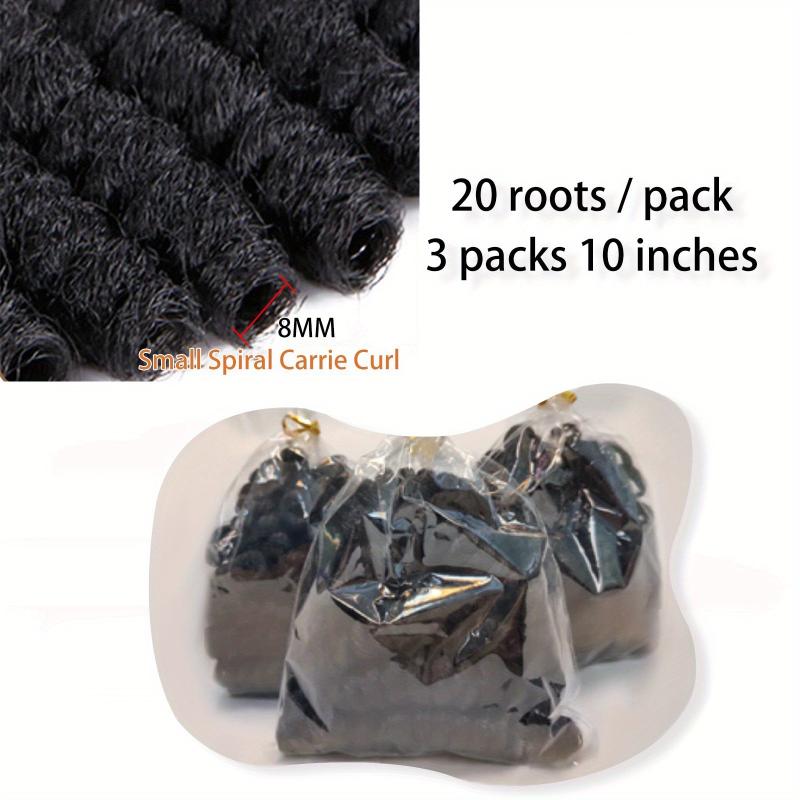 3 Pack 8MM 10 Inch Short Braiding Hair Extension Crochet Hair Synthetic