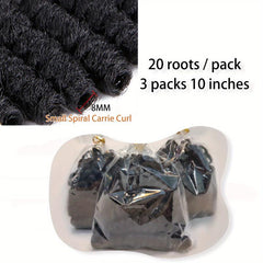 3 Pack 8MM 10 Inch Short Braiding Hair Extension Crochet Hair Synthetic