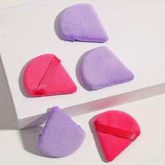5 Pcs Triangle Powder Puff For Loose & Cosmetic Foundation Latex Makeup Puff