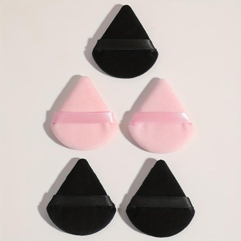 5 Pcs Triangle Powder Puff For Loose & Cosmetic Foundation Latex Makeup Puff