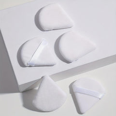 5 Pcs Triangle Powder Puff For Loose & Cosmetic Foundation Latex Makeup Puff