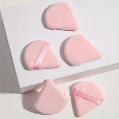 5 Pcs Triangle Powder Puff For Loose & Cosmetic Foundation Latex Makeup Puff