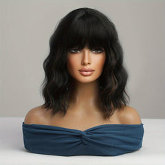 Shoulder Length Loose Wavy Layered Synthetic Wig